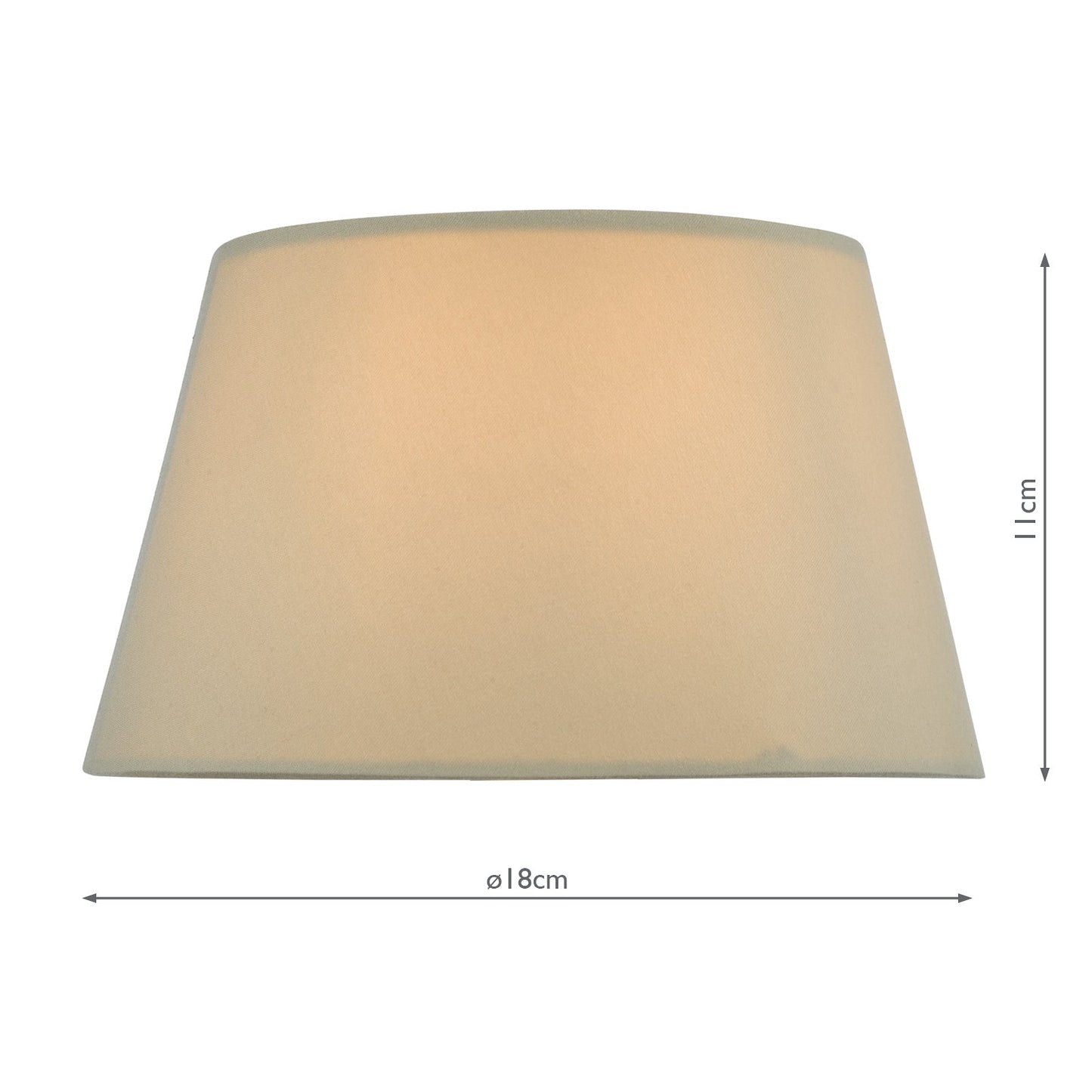 dar lighting Zira Taupe Faux Silk Candle Clip Shade 18cm ZIR0739