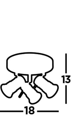 Searchlight Aries 3Lt LED Round Spotlight - Chrome, Satin Silver, IP44 7443CC-LED