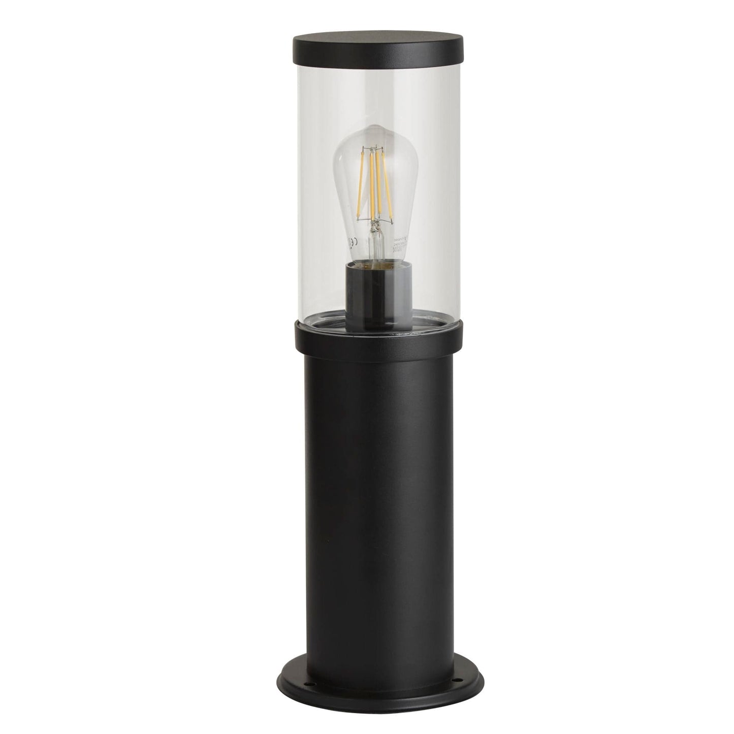 Searchlight Bakerloo Outdoor Post - Black Metal & Polycarbonate 8631-450