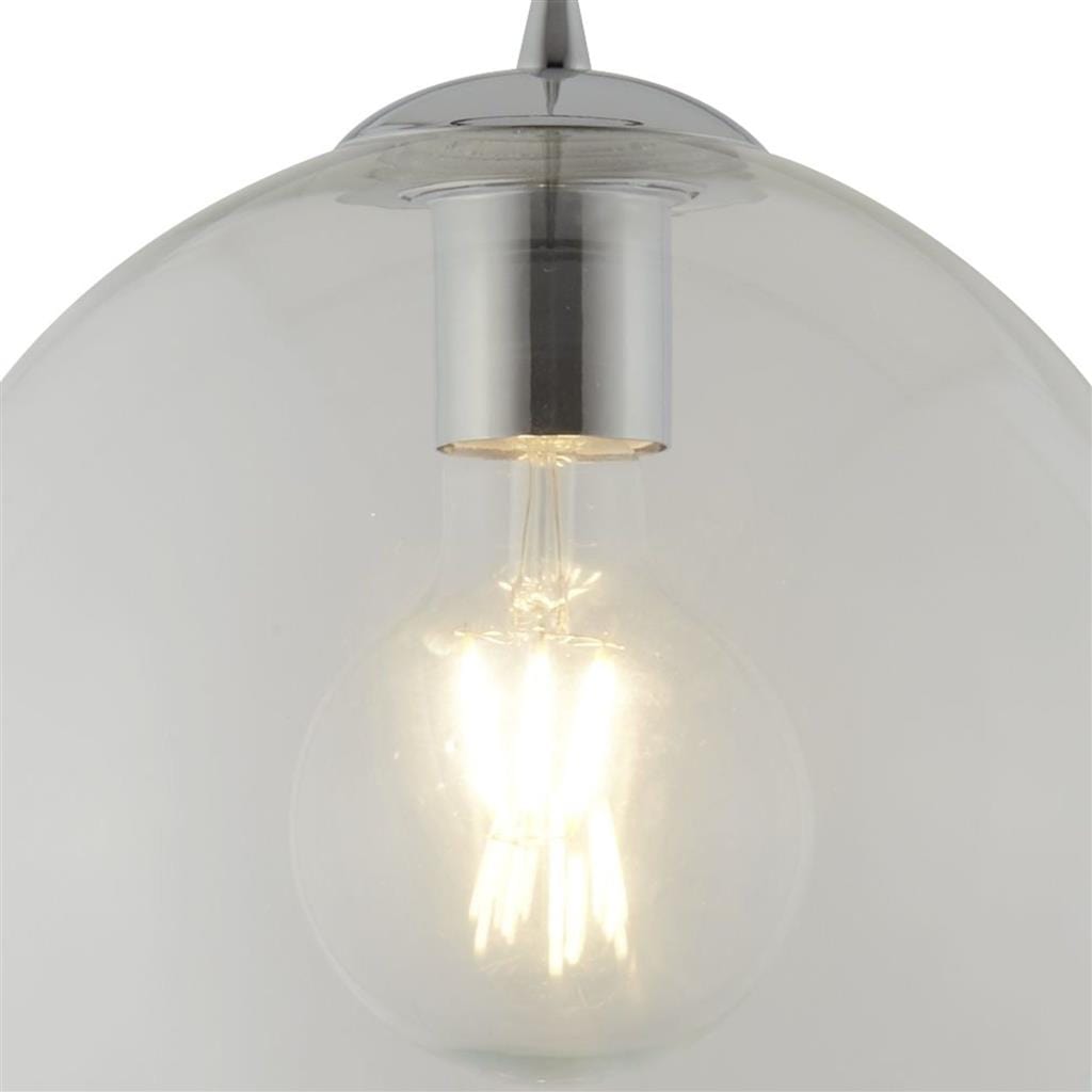 Searchlight Balls Pendant - Chrome Metal & Glass 1621CL
