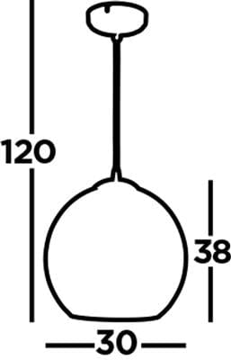 Searchlight Balls Pendant - Chrome Metal & Glass 1632CL