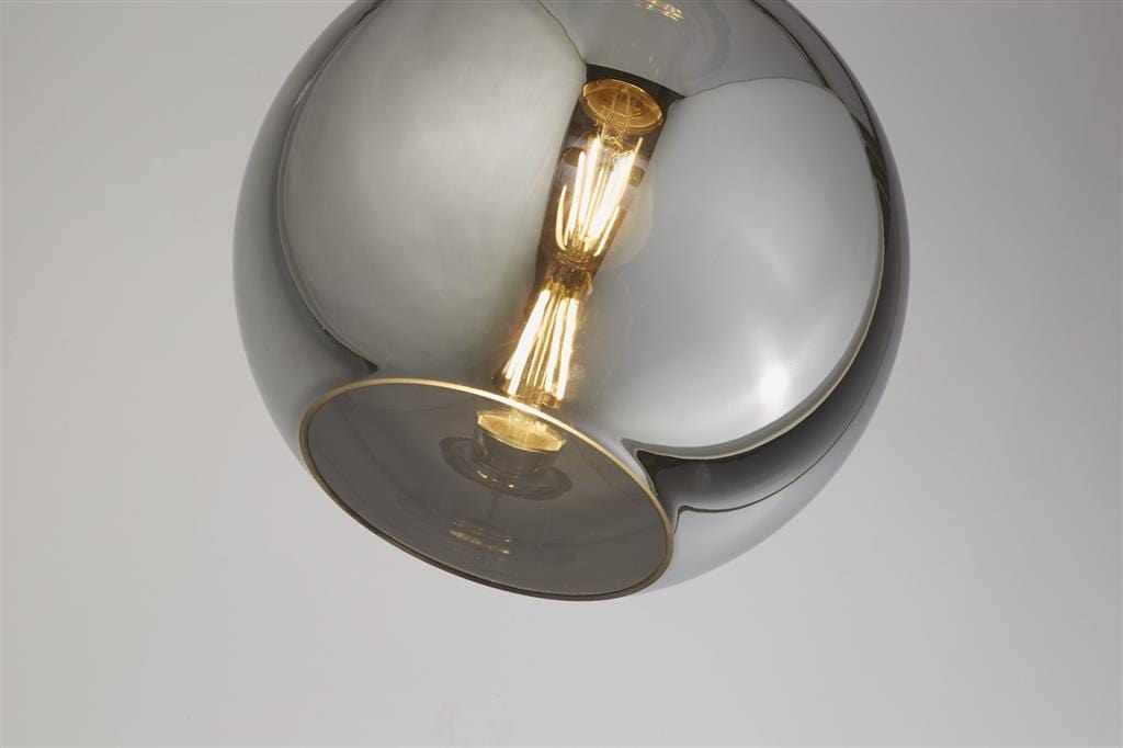 Searchlight Balls  Pendant  - Chrome Metal & Smoked Glass 1632SM