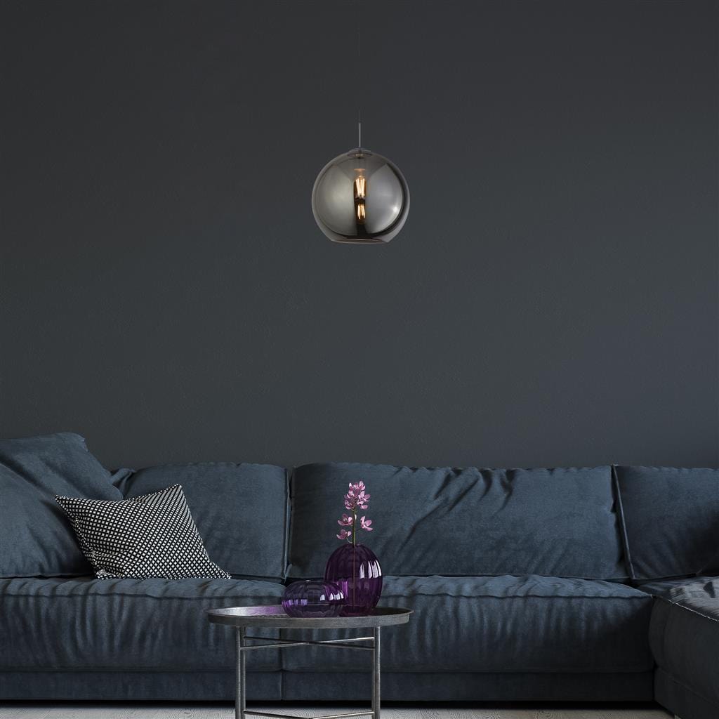 Searchlight Balls  Pendant  - Chrome Metal & Smoked Glass 1632SM