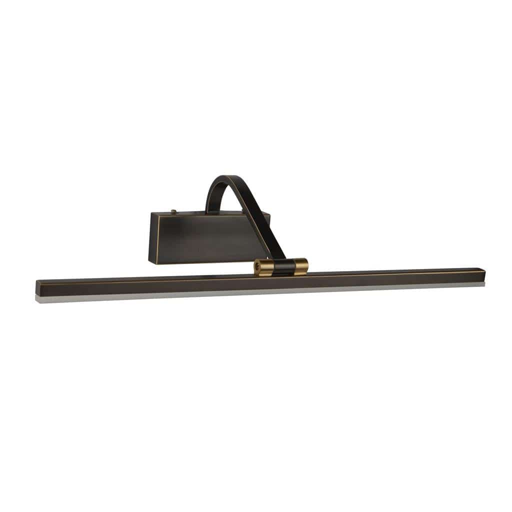 Searchlight Bilbao Picture Light - Black & Brushed Gold Metal 5551-51BG