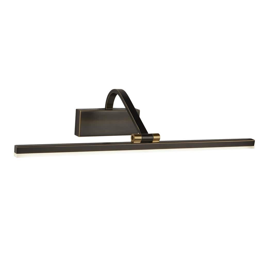Searchlight Bilbao Picture Light - Black & Brushed Gold Metal 5551-51BG