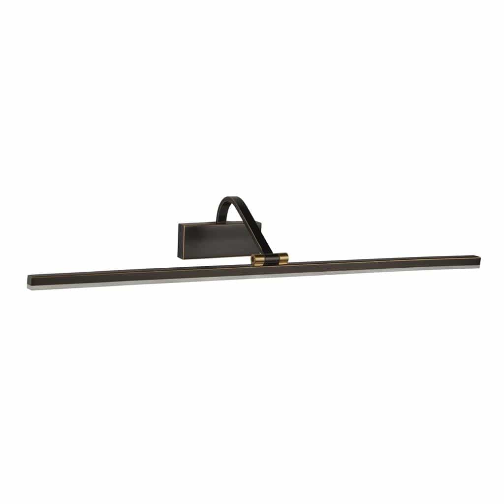 Searchlight Bilbao Picture Light - Black & Brushed Gold Metal 5551-70BG