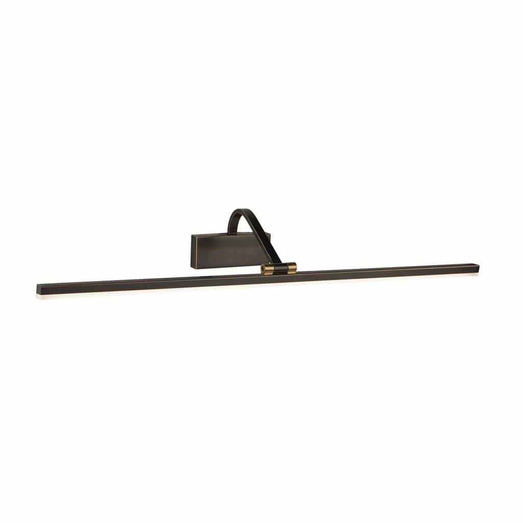 Searchlight Bilbao Picture Light - Black & Brushed Gold Metal 5551-70BG