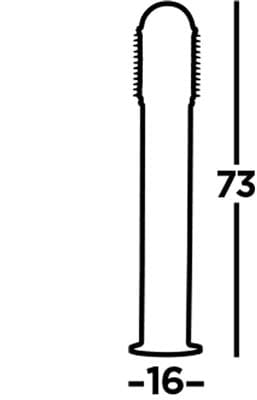 Searchlight Bollards 730mm Outdoor Post - Black Aluminium & Glass, IP44 1082-730