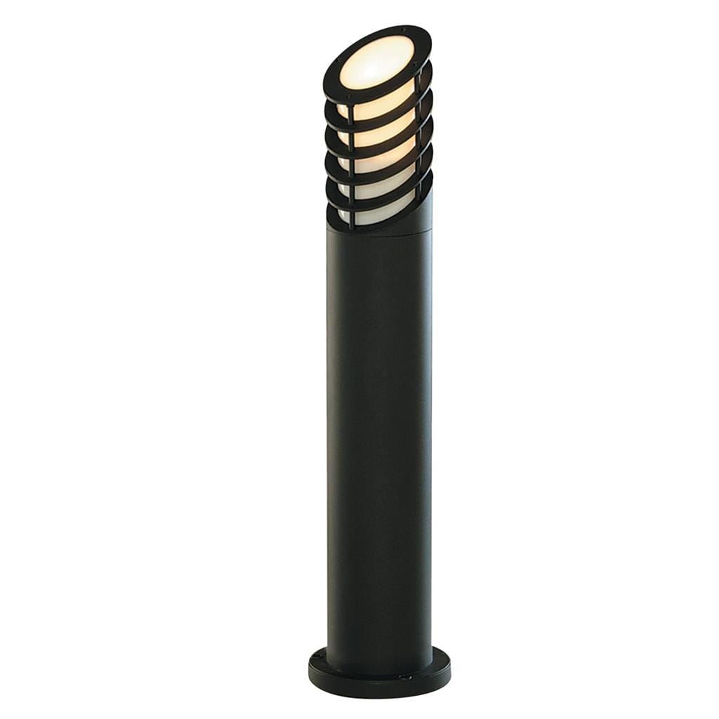 Searchlight Bollards Outdoor Post - Black Metal & White Polycarbonate 1086-730