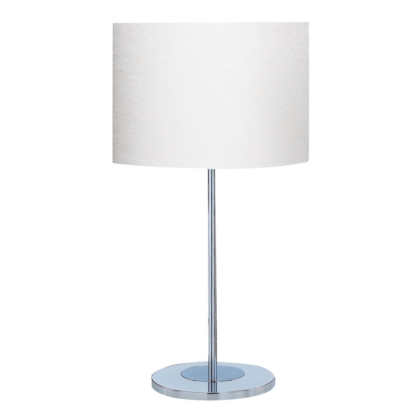 Searchlight Carter Table Lamp - Chrome Base & Fabric Shade 6550CC-1