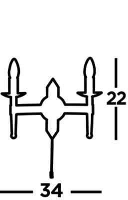 Searchlight Cartwheel II 2Lt Wall Light - Black Wrought Iron 2422-2BK