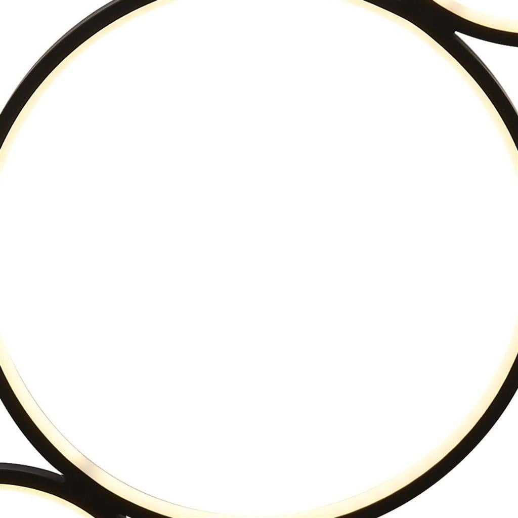 Searchlight Cirque 5Lt Ring Floor Lamp - Black Metal 25771-5BK