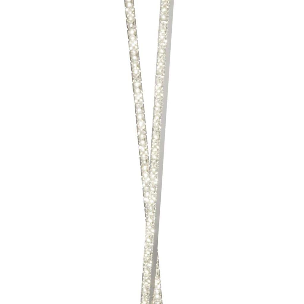Searchlight Clover Floor Lamp - Chrome Metal & Clear Crystal 2112CC