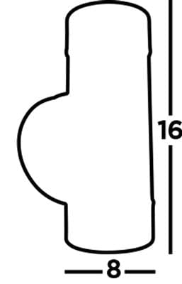 Searchlight Coastal Outdoor LED 2Lt Wall Light- Black Polypropylene,IP44 7592-2BK