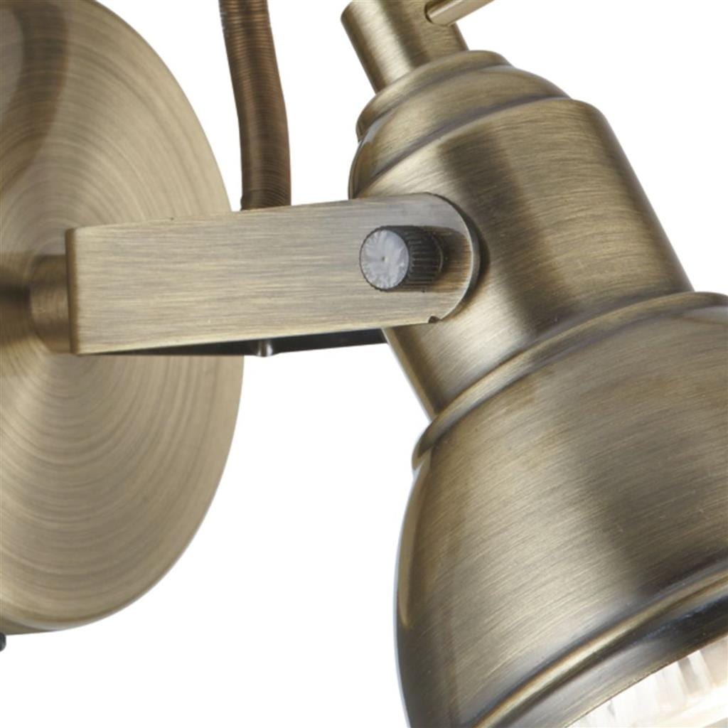 Searchlight Focus Spotlight Wall Light - Antique Brass Metal 1541AB
