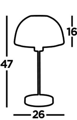 Searchlight Honeycombe Table Lamp - Black & Gold Metal 6848BGO
