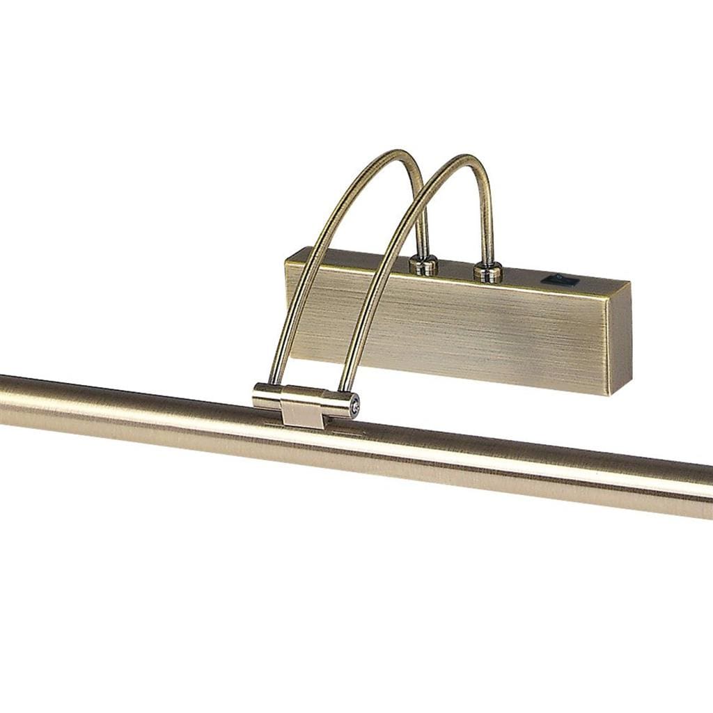 Searchlight Majorca Picture Light - Antique Brass Metal 8343AB