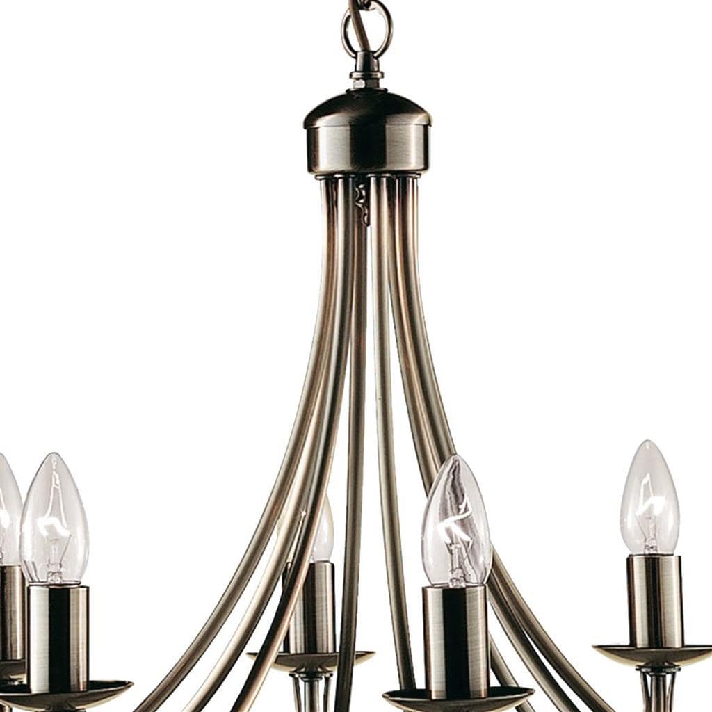 Searchlight Maypole 8Lt Pendant - Antique Brass Metal 6348-8AB