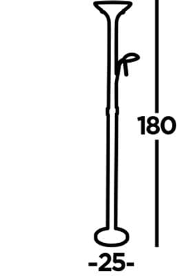 Searchlight Mother & Child Floor Lamp - Chrome Metal & Glass 5430CC