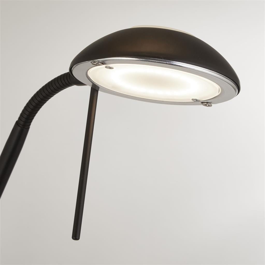 Searchlight Mother & Child Wireless USB Floor Lamp - Matt Black Metal 32019BK