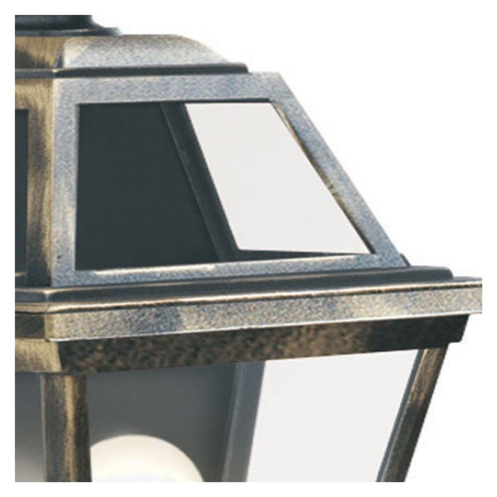 Searchlight New Orleans Outdoor Wall Light - Black Gold, Glass, IP44 1523