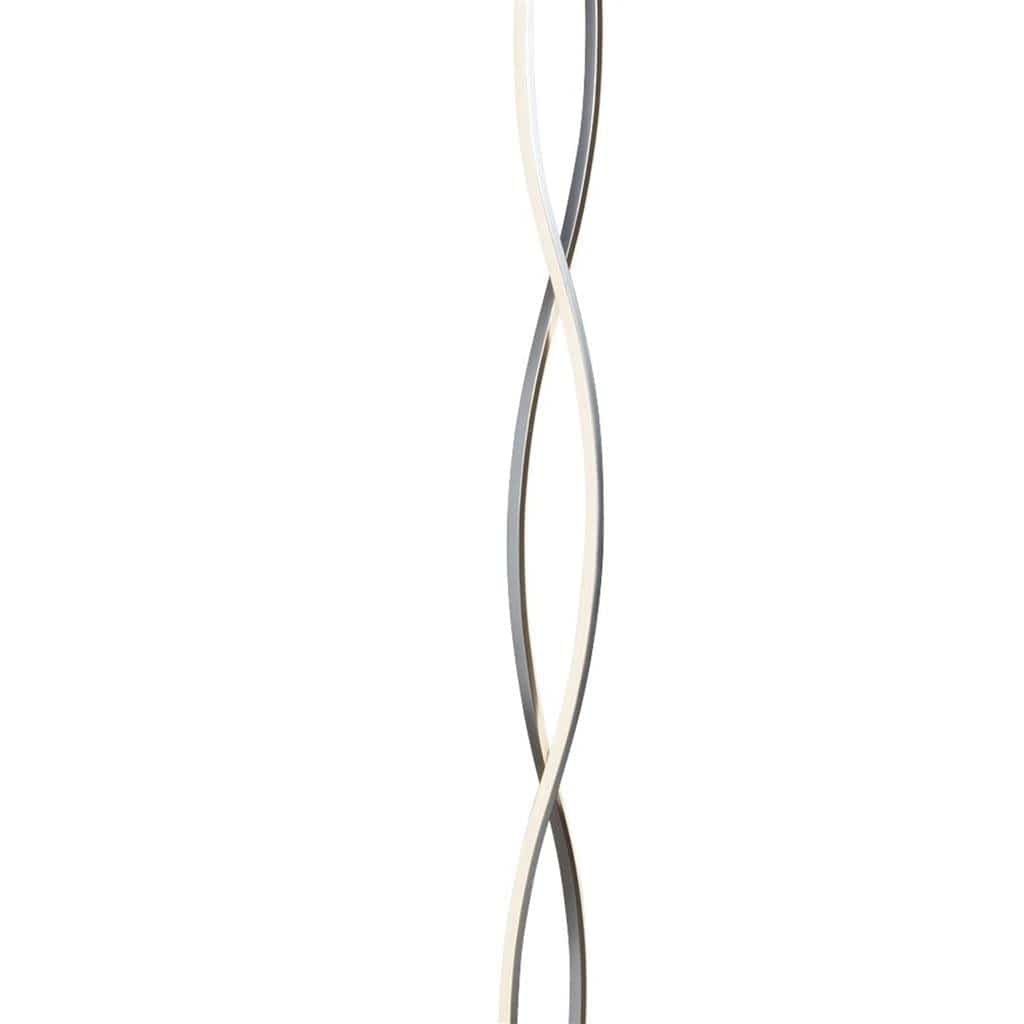 Searchlight Platt LED Wave Floor Lamp - Chrome & Opal 5679CC