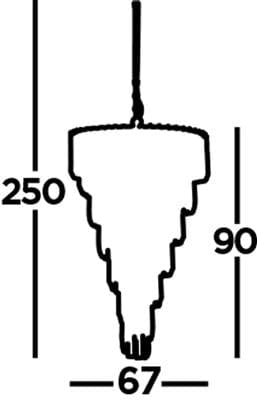 Searchlight Sigma 9Lt Chandelier - Chrome Metal & Acrylic 7999-9CC