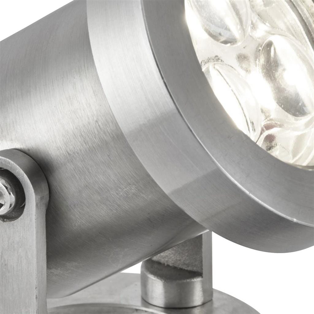 Searchlight Spikey LED Outdoor Spotlight - Stainless Steel, IP65 6223SS