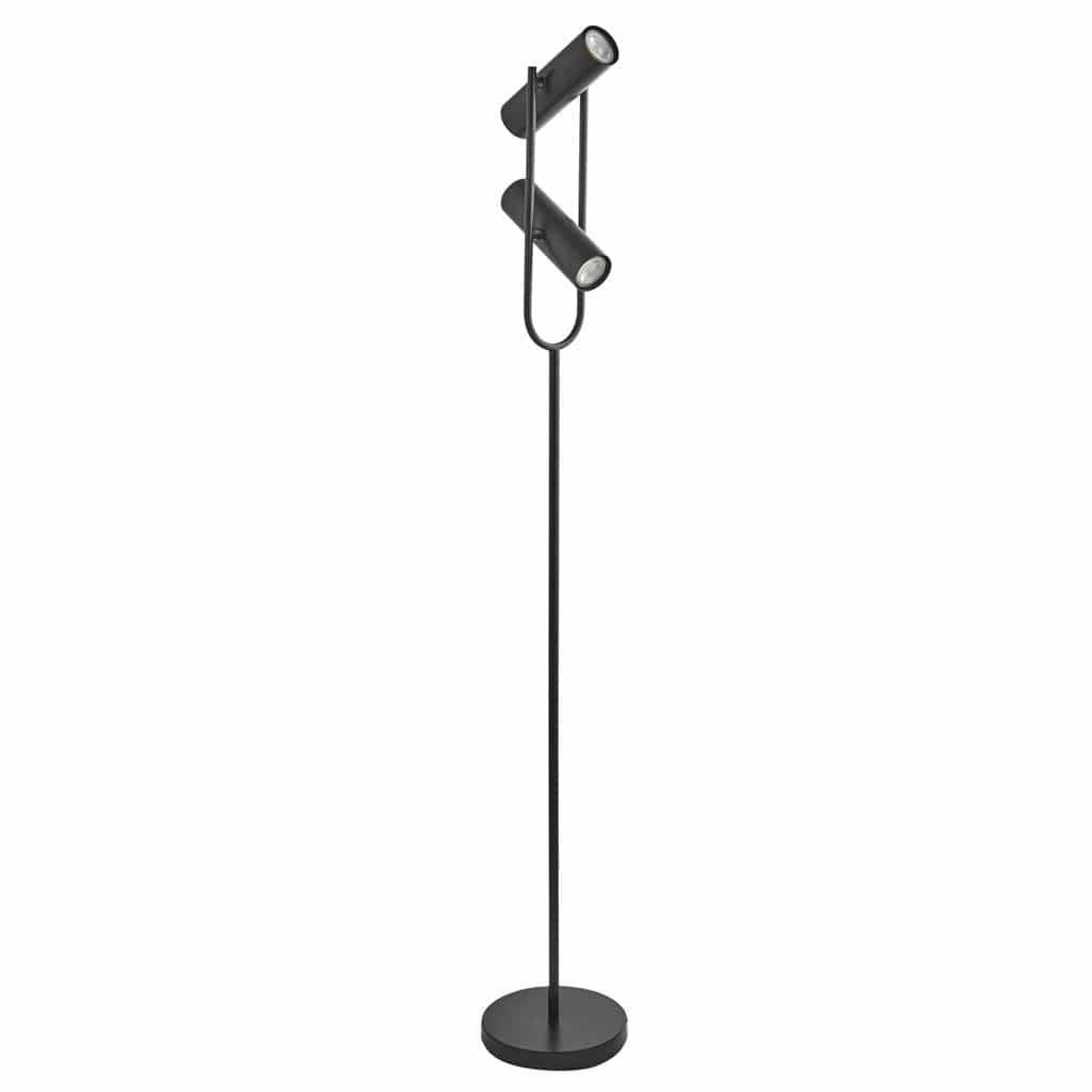 Searchlight Telescope 2Lt Floor Lamp - Matt Black Metal 2792BK