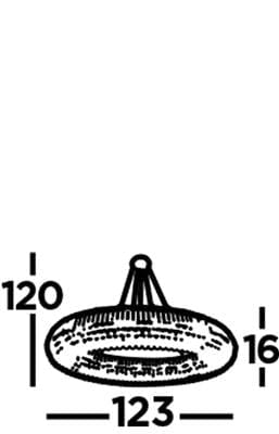 Searchlight Vesuvius 24Lt Pendant -
Chrome, Clear Coffin & Ball Drops 9190CC