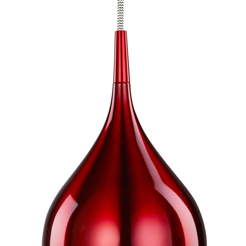 Searchlight Vibrant Pendant - Metallic Red Metal 6461-12RE