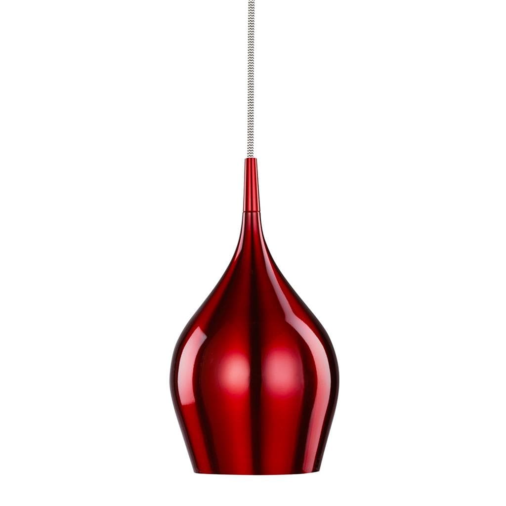 Searchlight Vibrant Pendant - Metallic Red Metal 6461-12RE