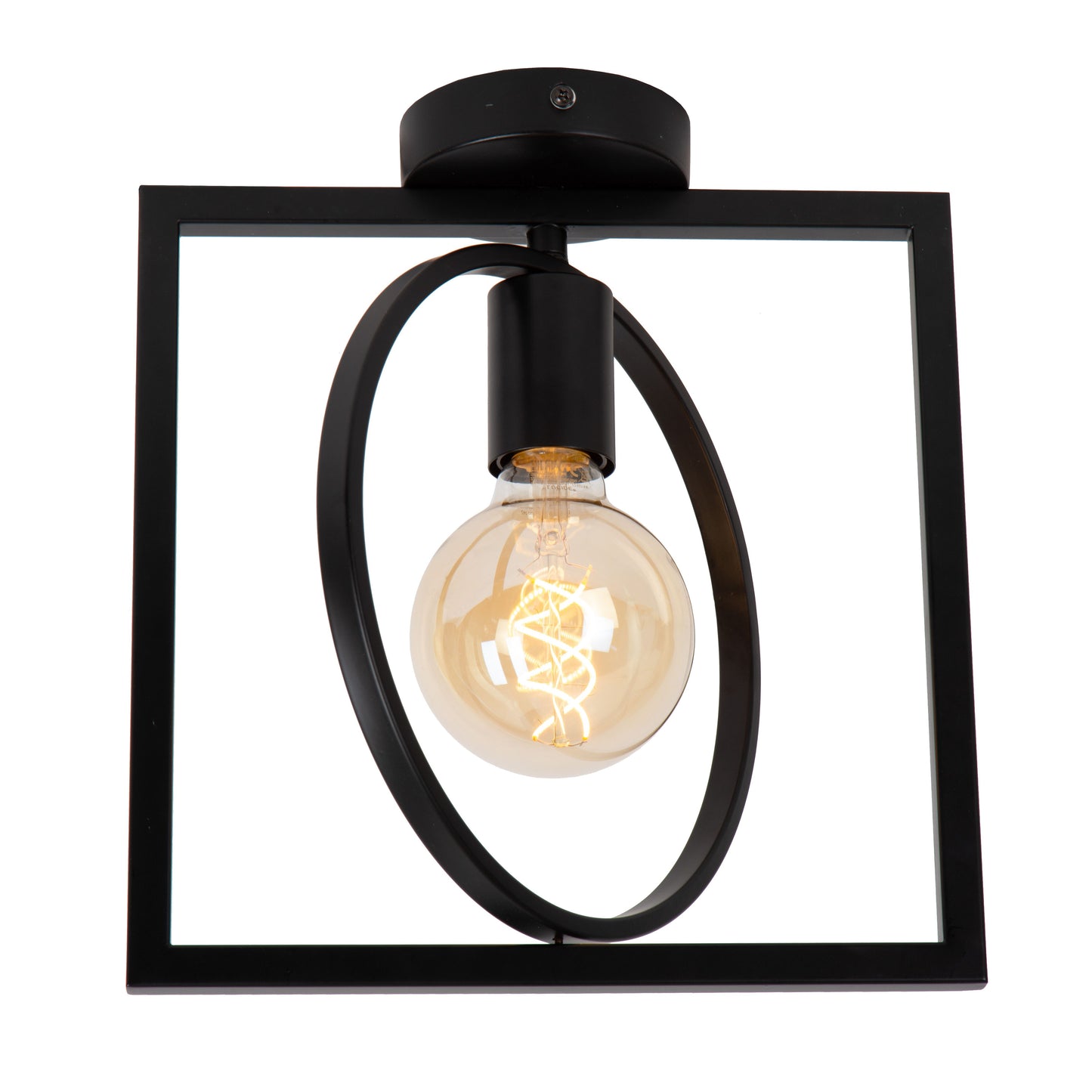 Lucide SUUS - Flush ceiling light - 1xE27 - Black