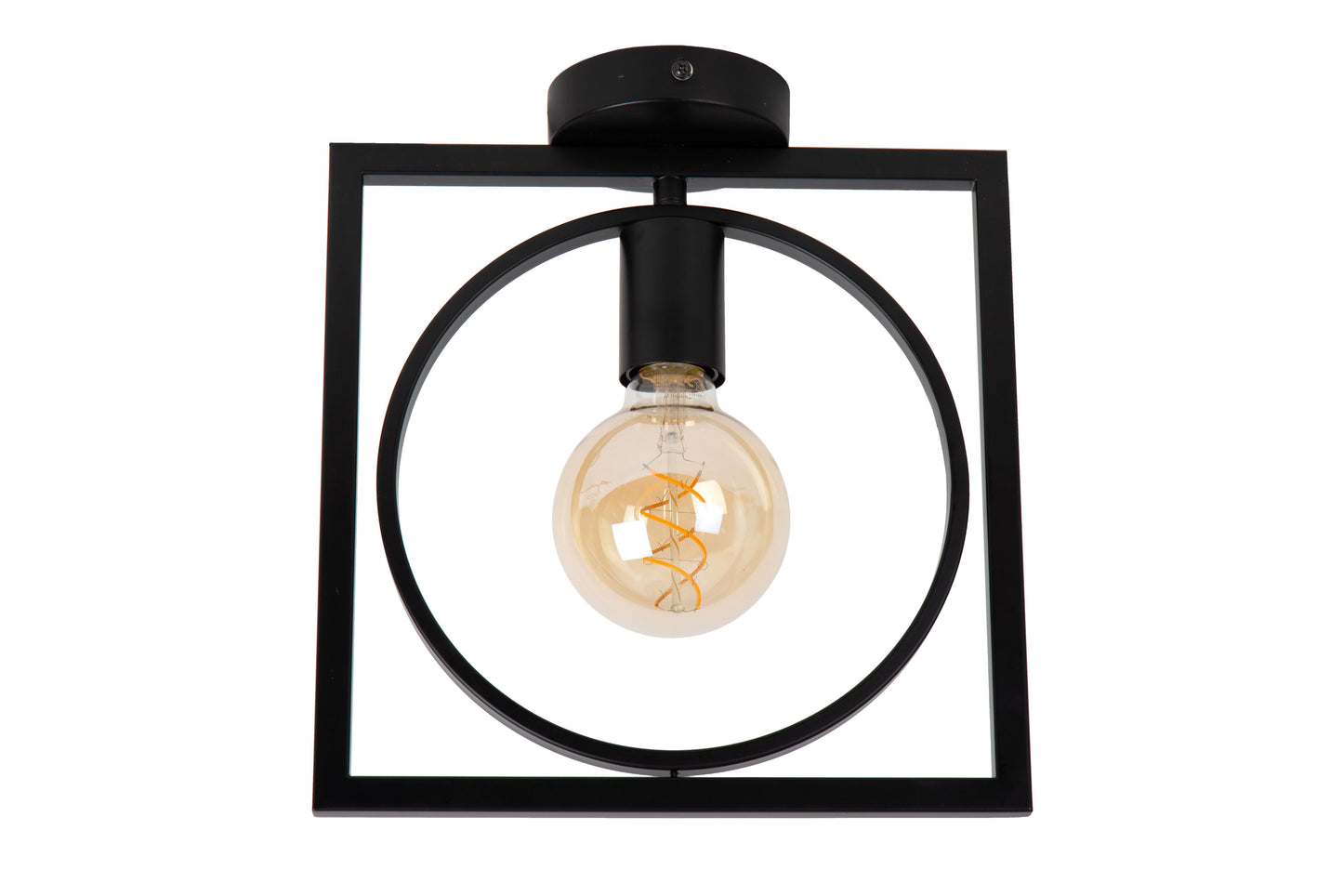 Lucide SUUS - Flush ceiling light - 1xE27 - Black