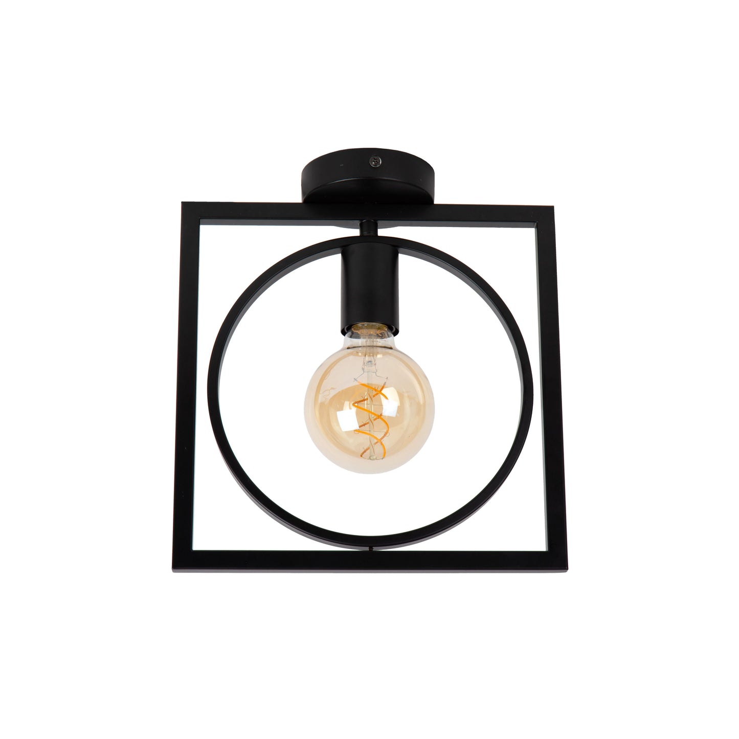 Lucide SUUS - Flush ceiling light - 1xE27 - Black