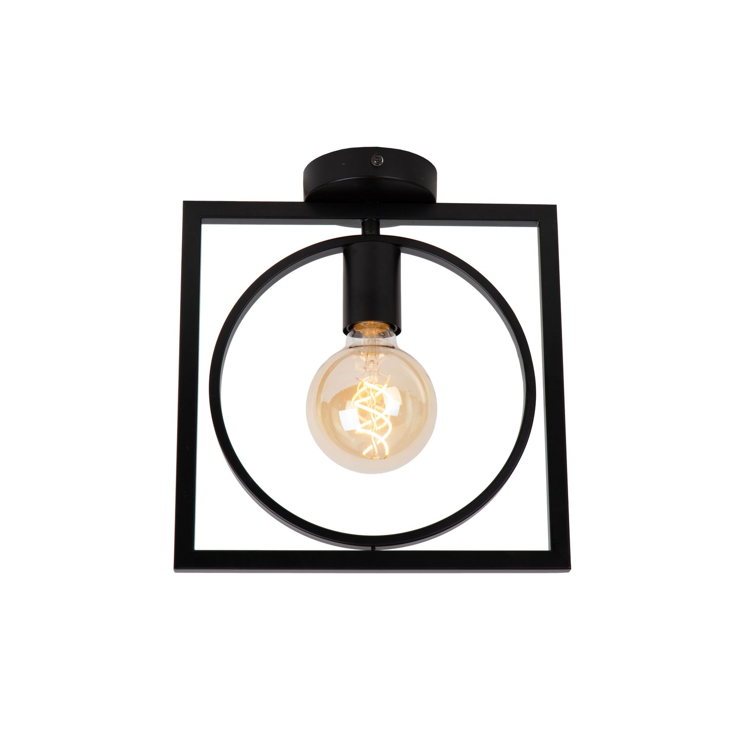 Lucide SUUS - Flush ceiling light - 1xE27 - Black