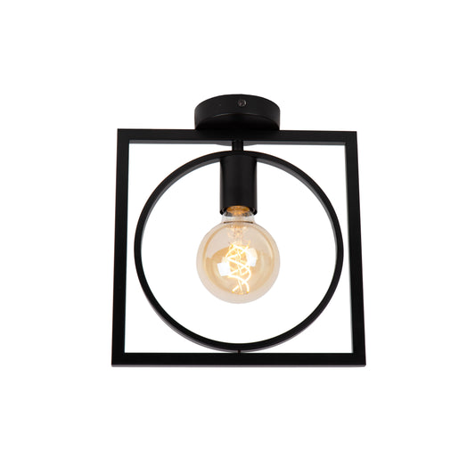 Lucide SUUS - Flush ceiling light - 1xE27 - Black