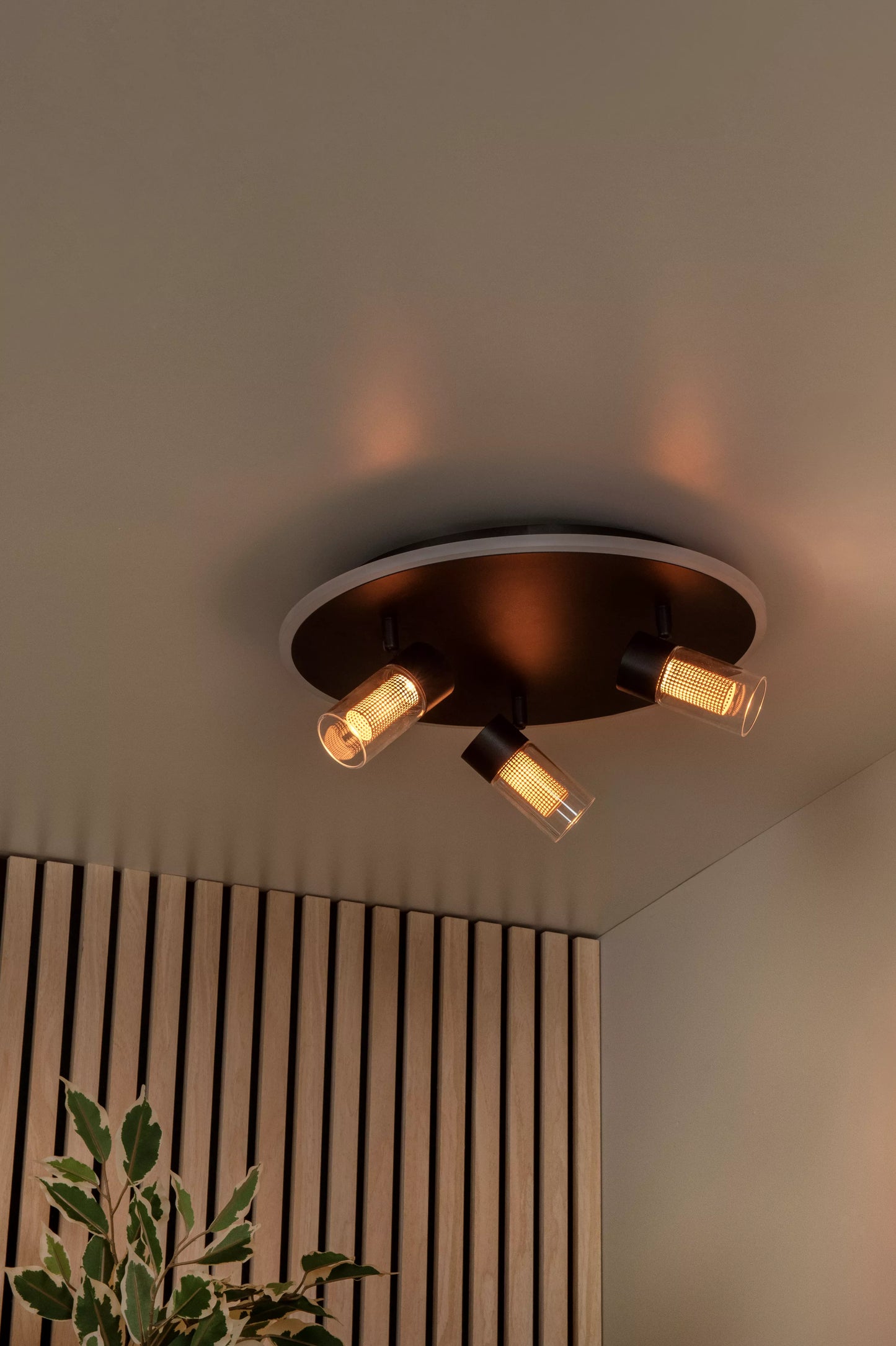 Lucide EVERINA - Flush ceiling light - Ø 40 cm - LED Dim. - CCT - 2200K/6500K - Black | Essential