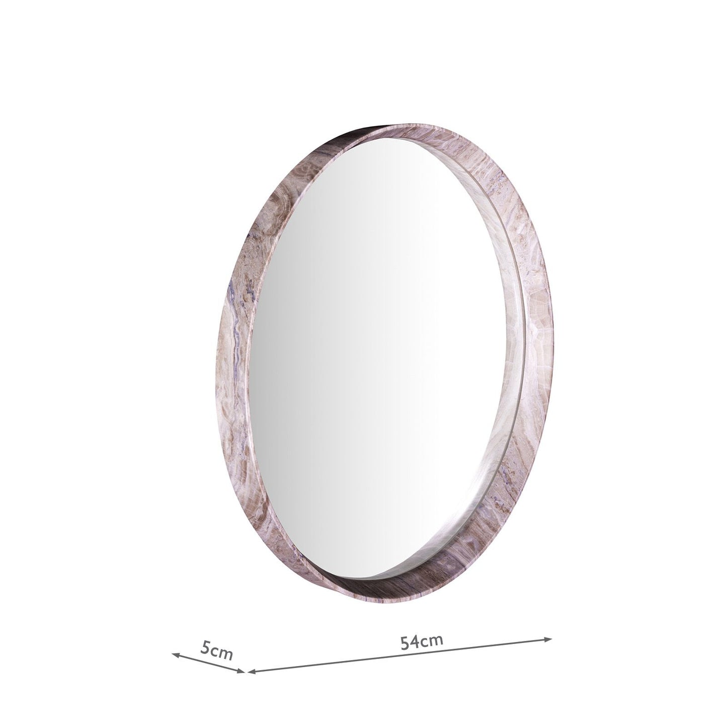 Seyah Mirror Brown Stone Veneer 54cm