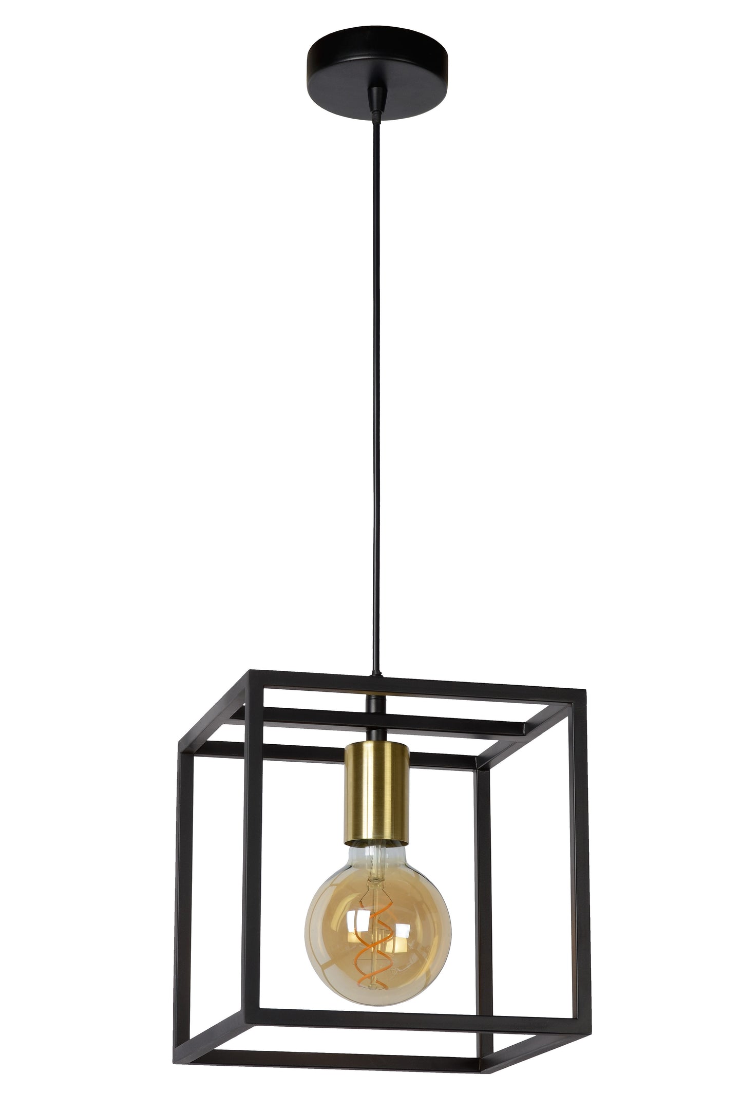 Lucide RUBEN - Pendant light - 1xE27 - Black