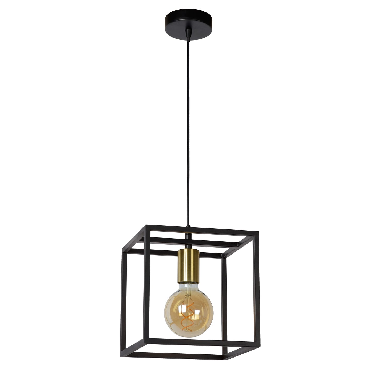 Lucide RUBEN - Pendant light - 1xE27 - Black