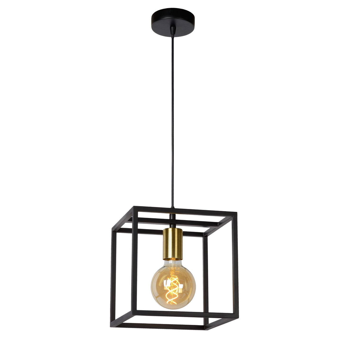 Lucide RUBEN - Pendant light - 1xE27 - Black