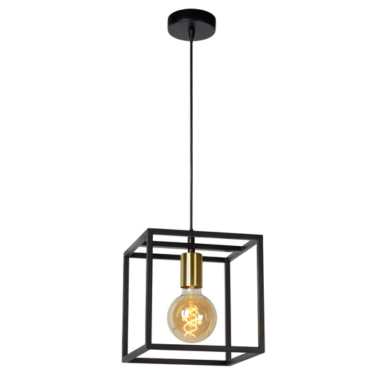 Lucide RUBEN - Pendant light - 1xE27 - Black