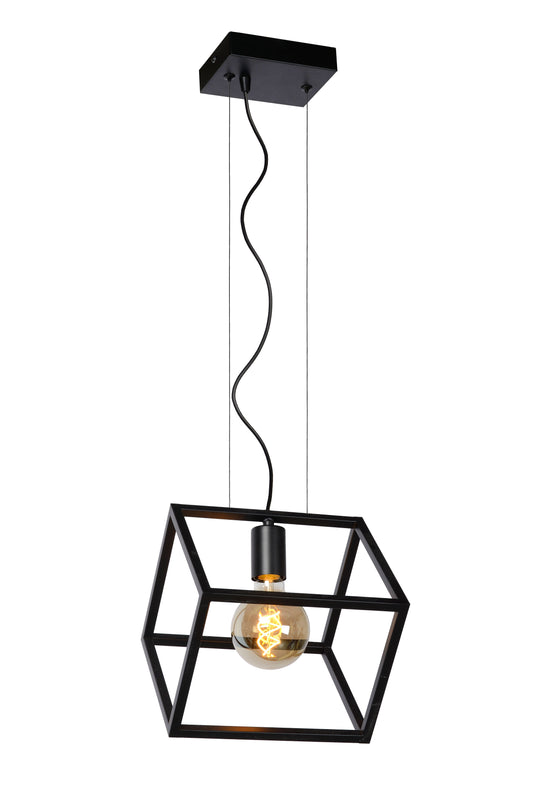 Lucide FABIAN - Pendant light - 1xE27 - Black