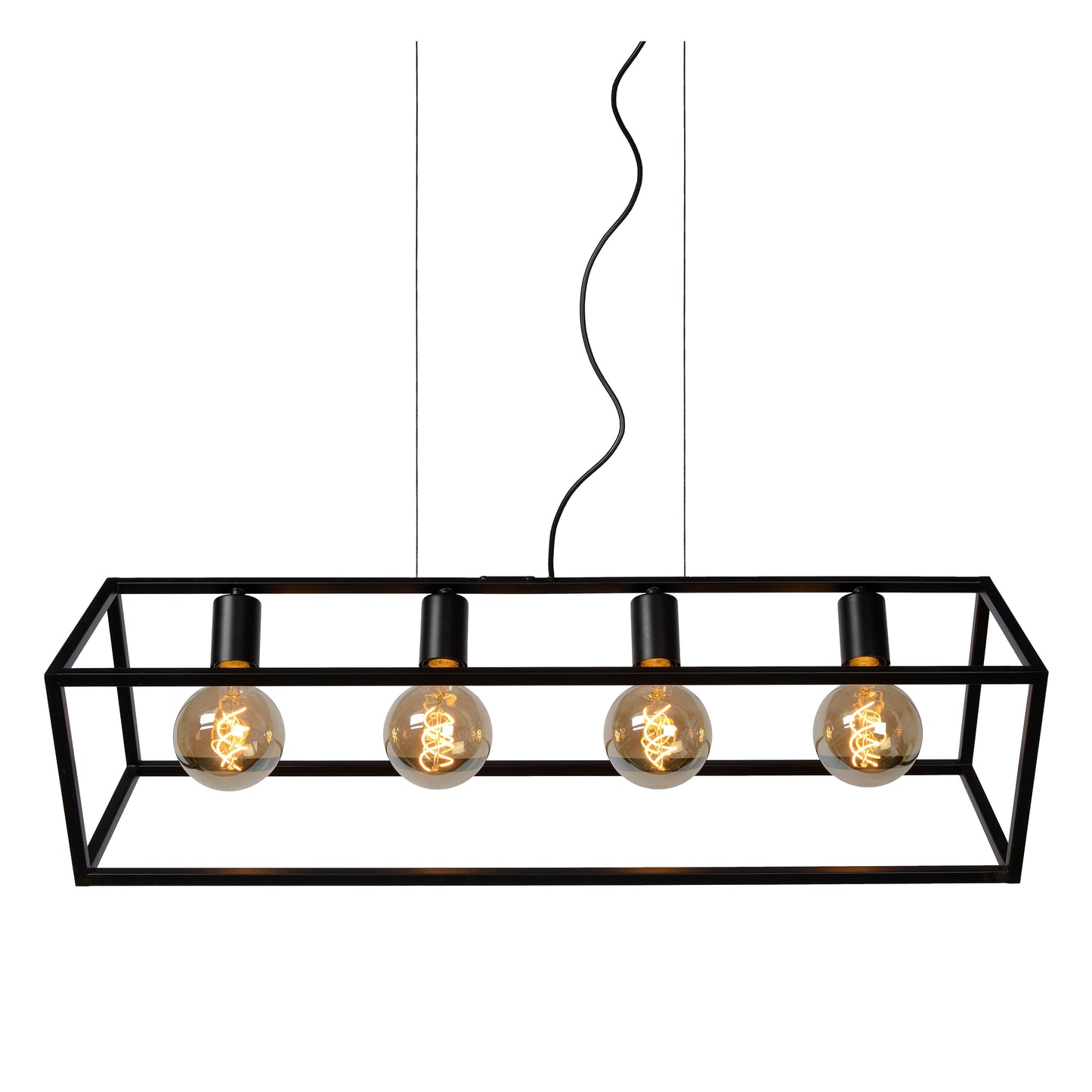 Lucide FABIAN - Pendant light - 4xE27 - Black