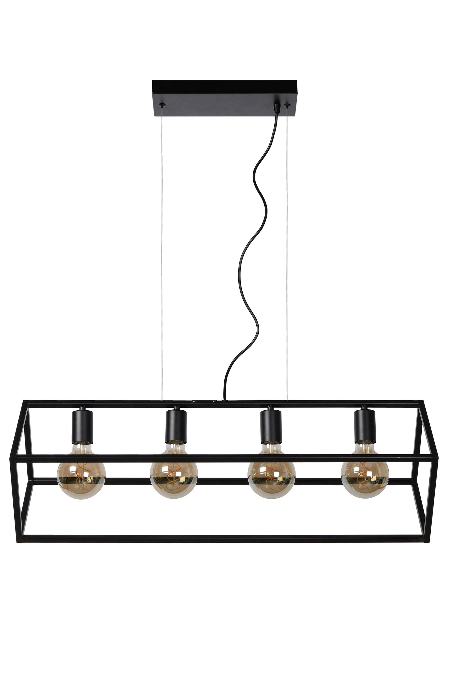 Lucide FABIAN - Pendant light - 4xE27 - Black