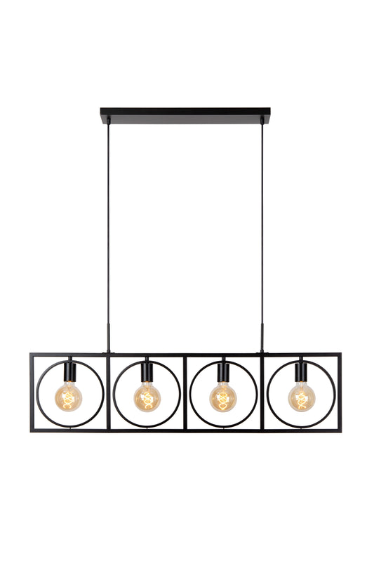 Lucide SUUS - Pendant light - 4xE27 - Black