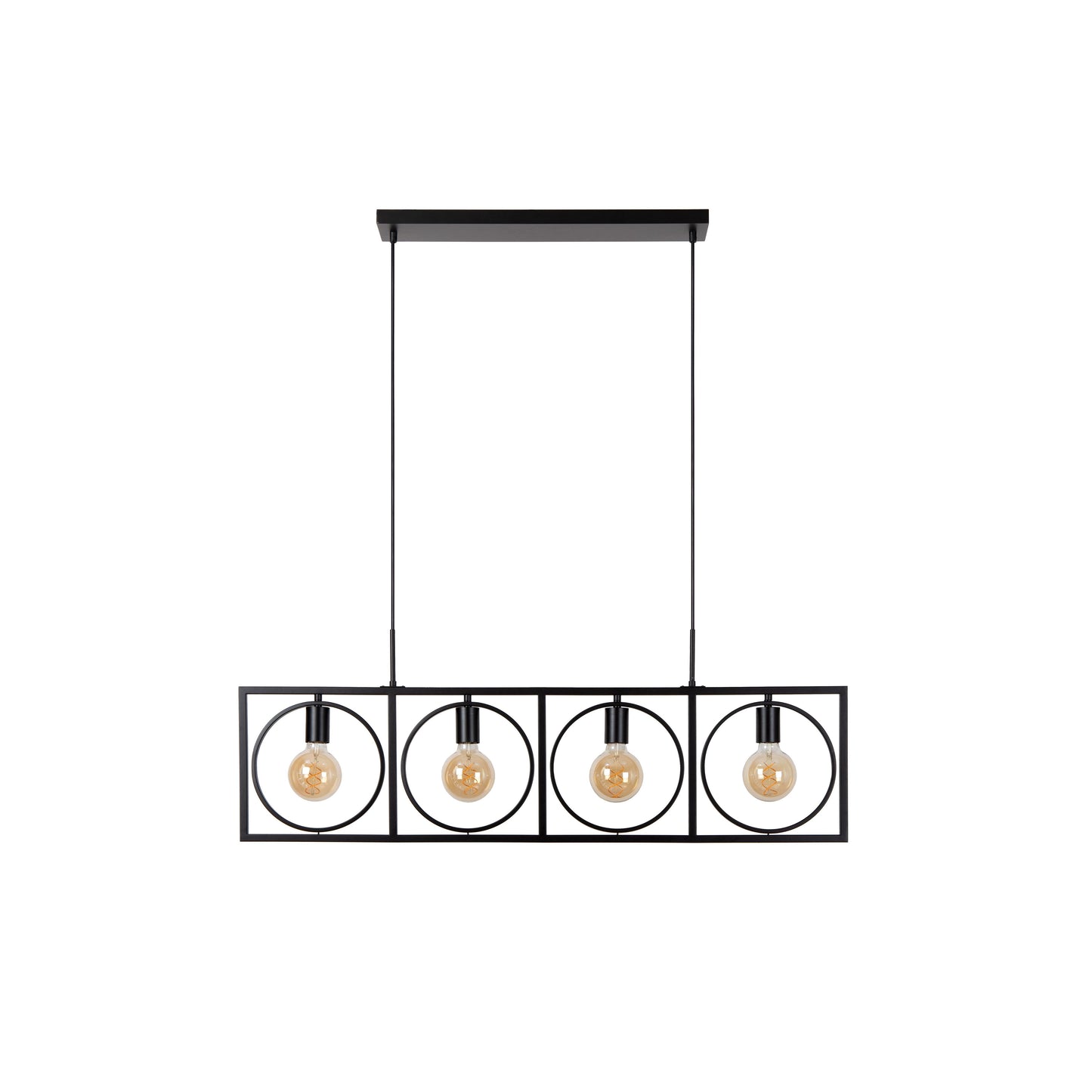 Lucide SUUS - Pendant light - 4xE27 - Black