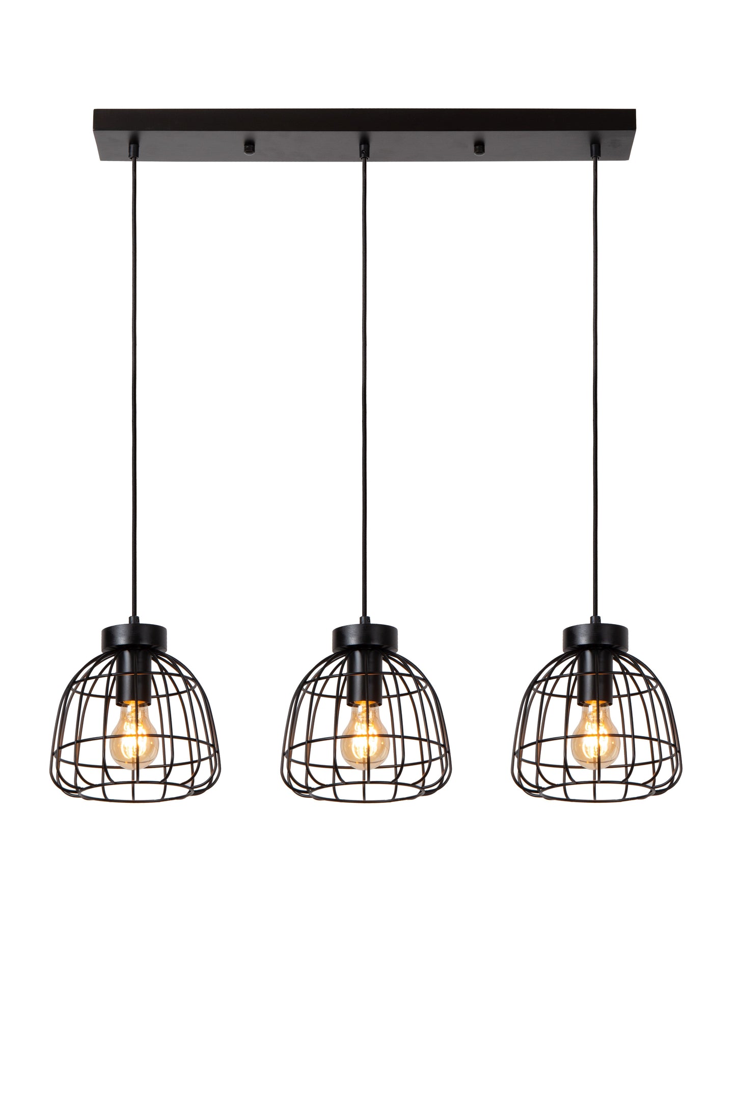 Lucide FILOX - Pendant light - 3xE27 - Black