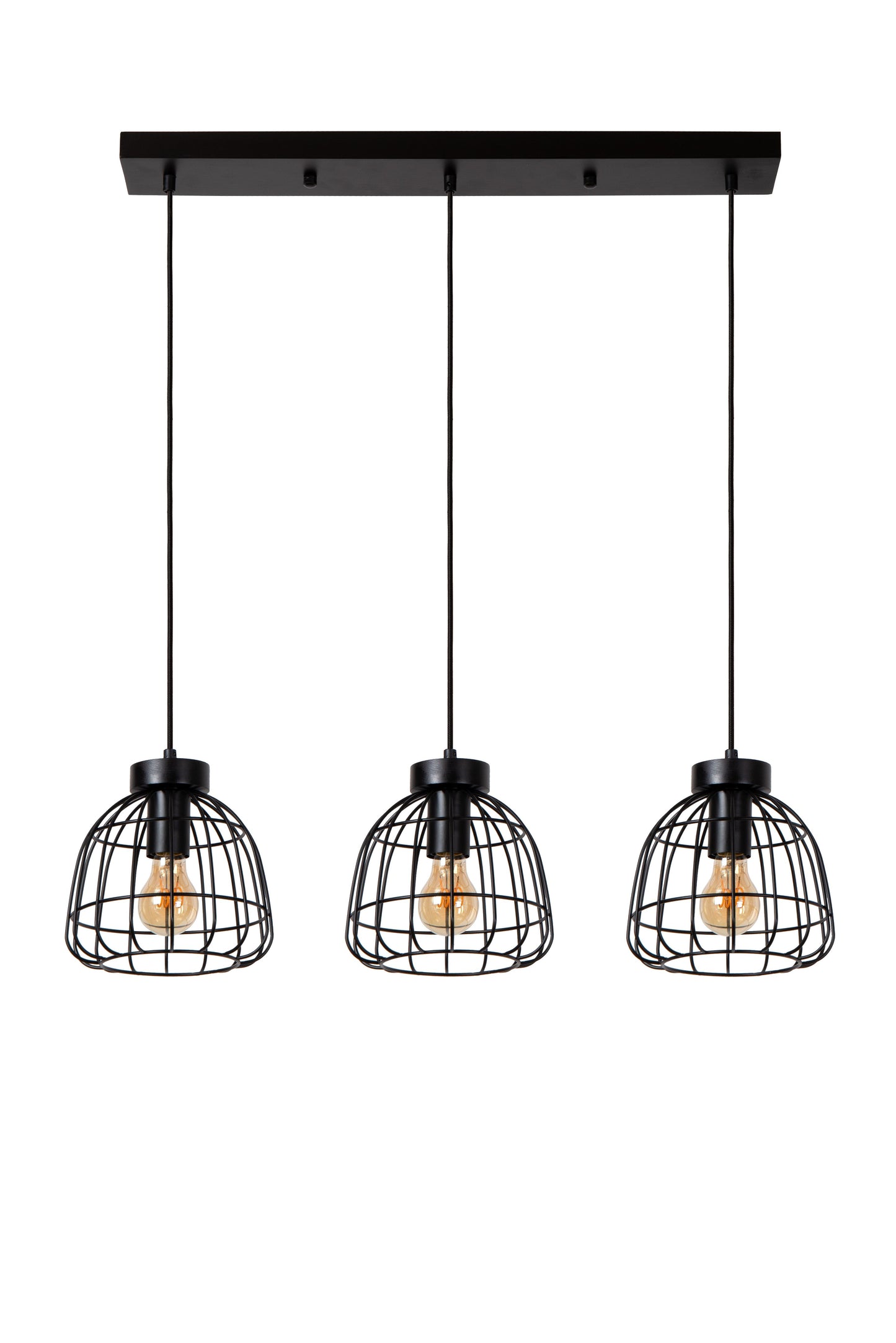 Lucide FILOX - Pendant light - 3xE27 - Black